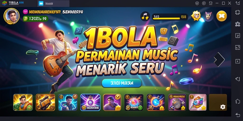 Screenshot gameplay 11BOLA dengan tantangan musik yang mengasyikkan.
