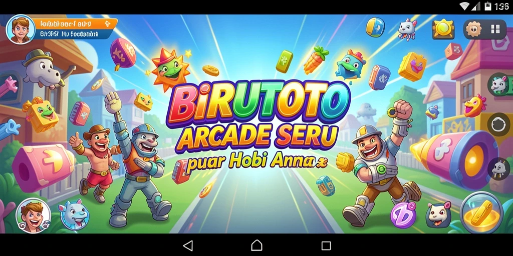 Screenshot BIRUTOTO menampilkan momen seru dalam gameplay Arcade.