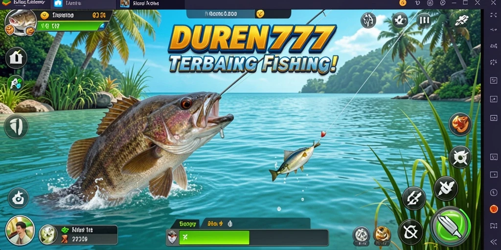 Tangkapan ikan yang memuaskan dalam DUREN777, nikmati gameplay fishing.