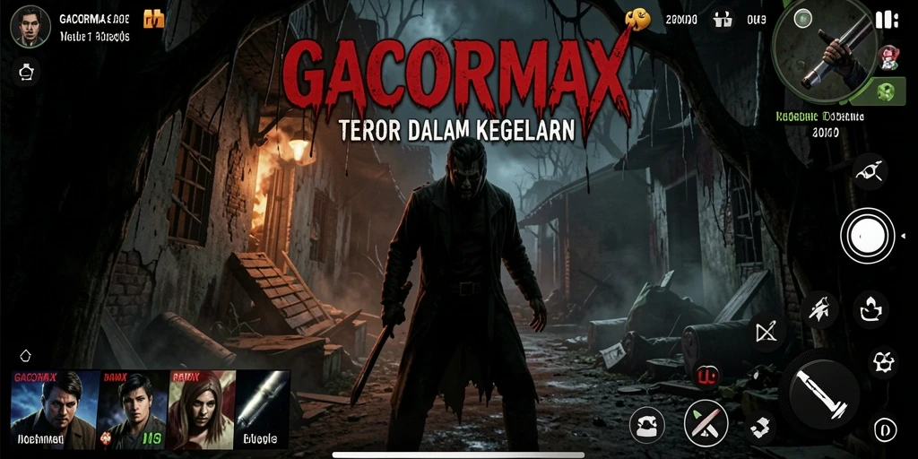 Screenshot GACORMAX menampilkan suasana mencekam permainan.
