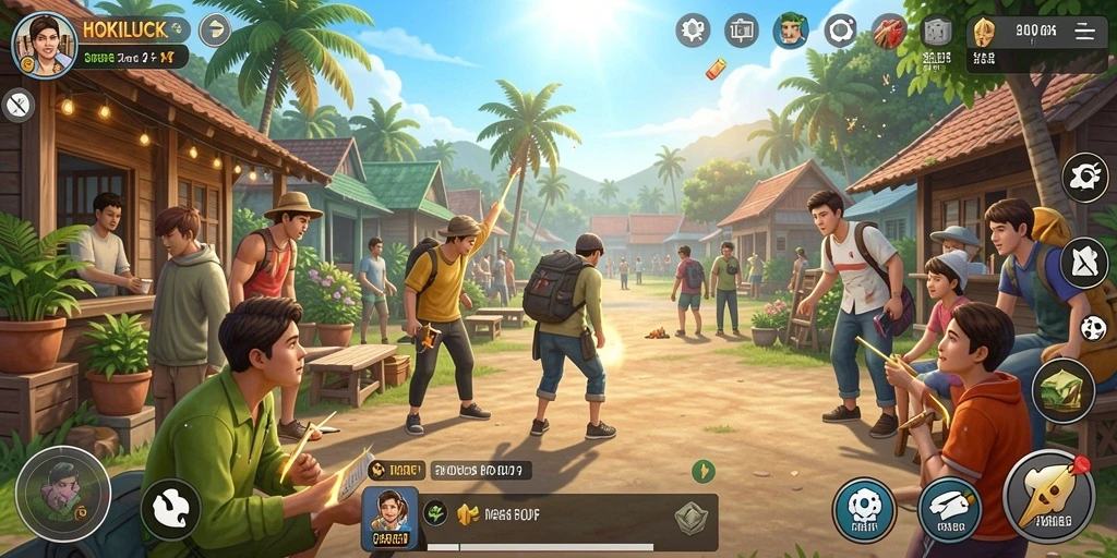 Tampilan gameplay HOKILUCK yang menakjubkan dan interaktif.