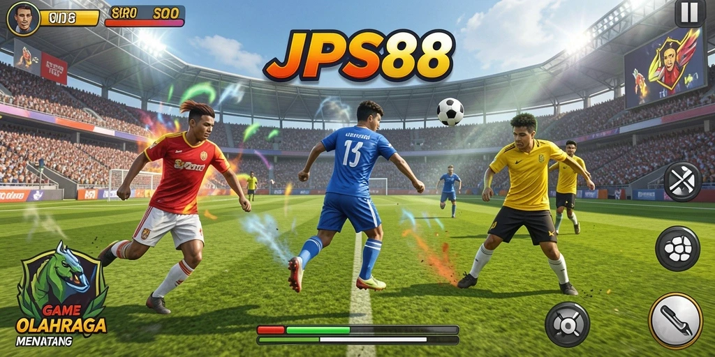 Screenshot gameplay JPS88 menampilkan aksi olahraga yang seru dan grafis menarik.