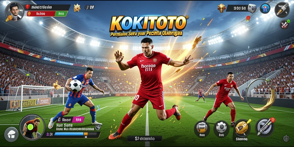 Tampilan gameplay KOKITOTO yang dinamis dan menarik.