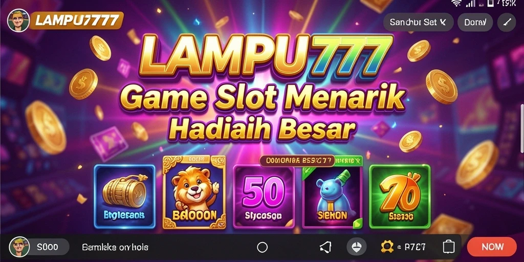 Screenshot gameplay LAMPU777 yang penuh warna dan mengasyikkan.