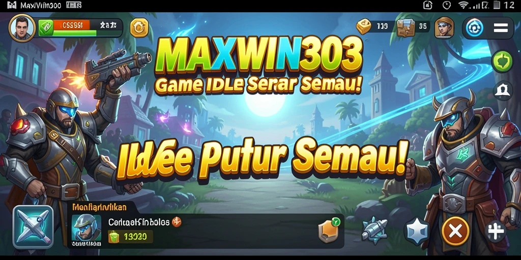 Screenshot MAXWIN303 menampilkan gameplay Idle yang mengasyikkan dan interaktif.