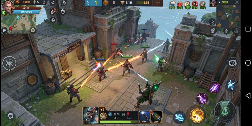 Screenshot gameplay yang menunjukkan strategi dalam NX888.