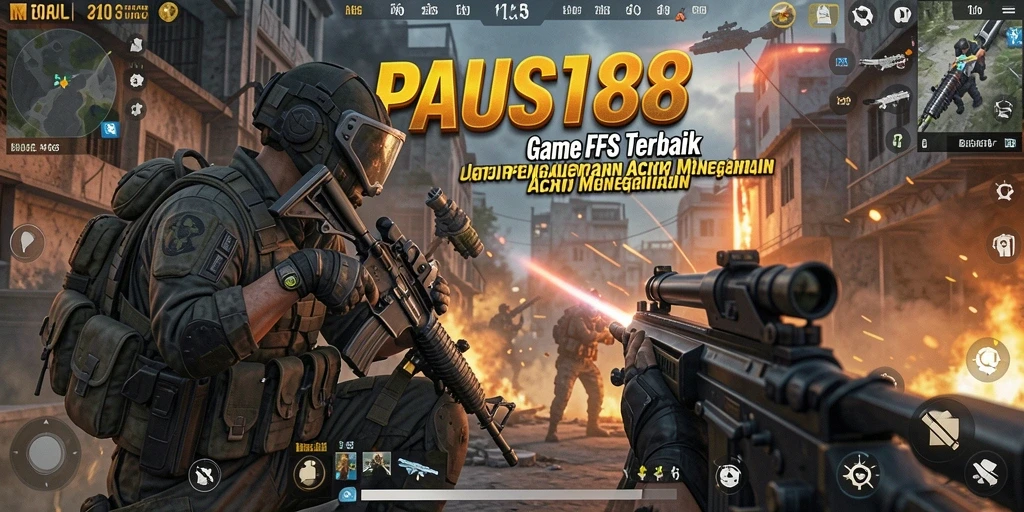 Tampilan aksi seru dalam PAUS188 saat bertempur di arena FPS.