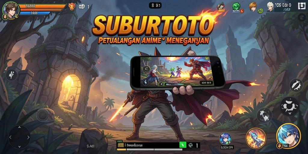 Tangkapan layar gameplay SUBURTOTO dengan karakter anime yang menawan.