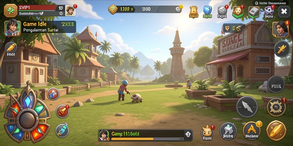 Tampilan gameplay yang menarik dari SVIP1 dengan mekanisme Idle.