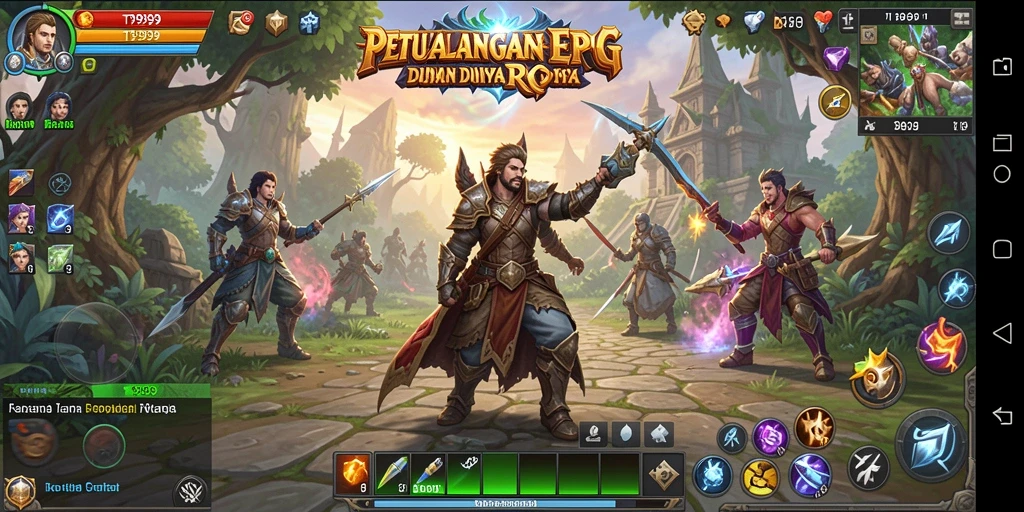 Gameplay T9999 yang seru dengan pertempuran strategis dan petualangan epik.