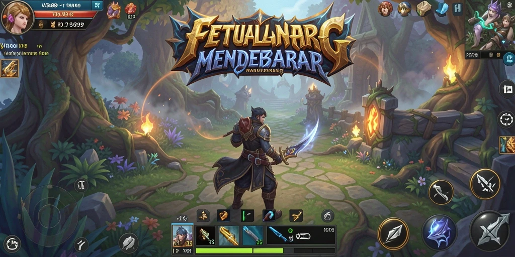 Tangkapan layar menunjukkan pertempuran seru dalam game ARPG.